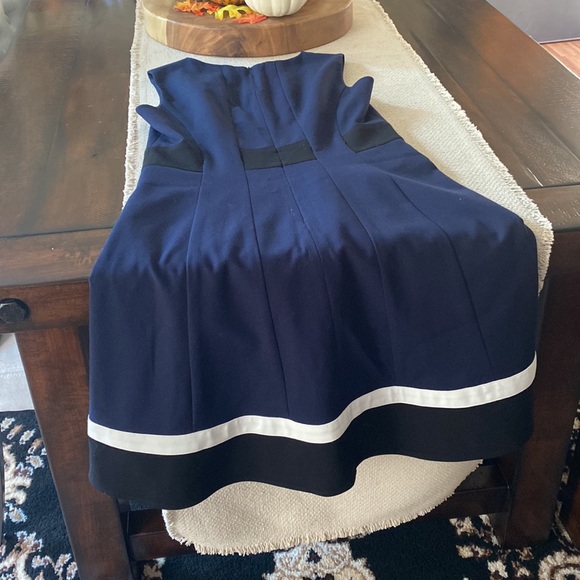 Size 4P Calvin Klein navy blue dress - Picture 2 of 3